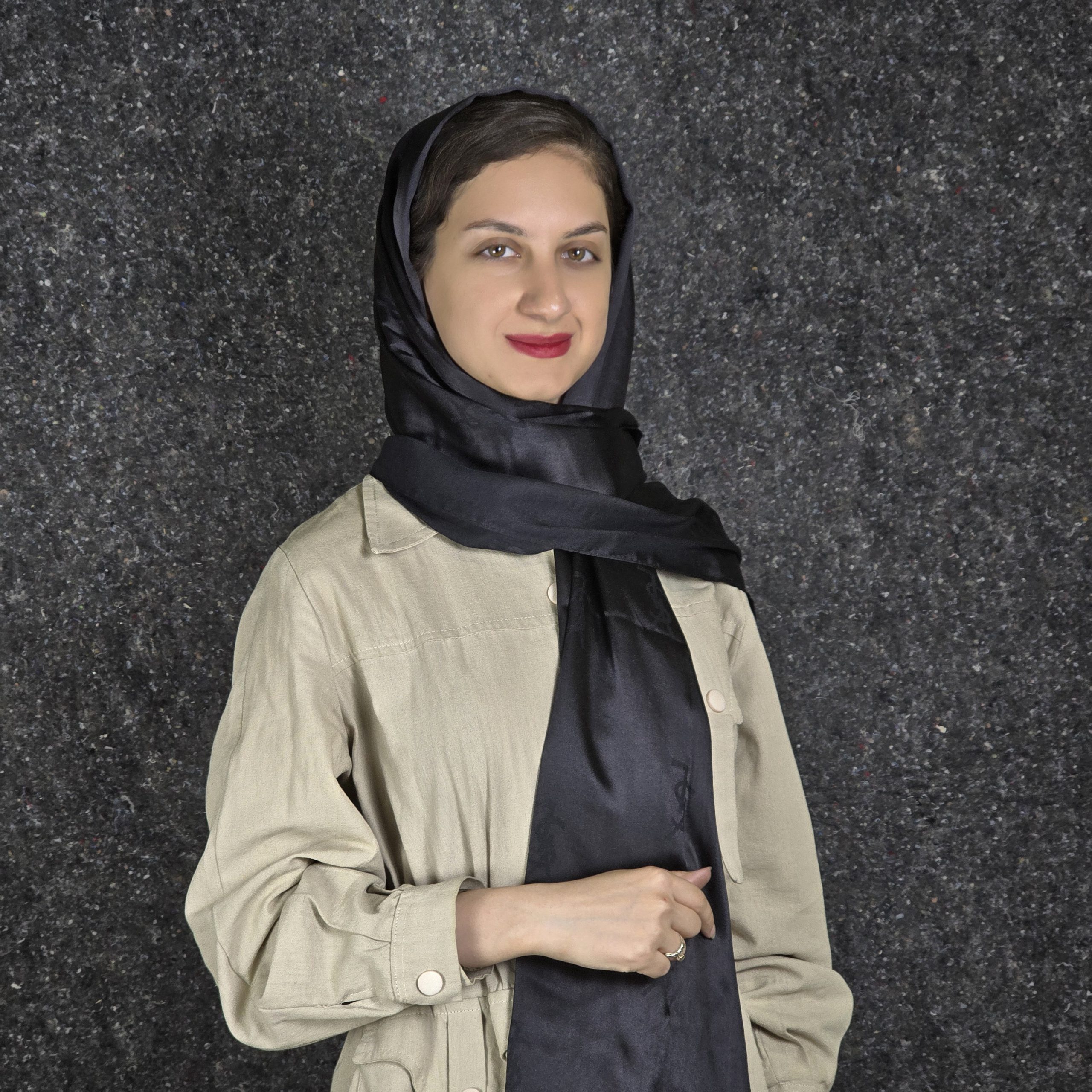 تصویر شال ژاکارد مارک مشکی(ایو سن لوران YSL) 